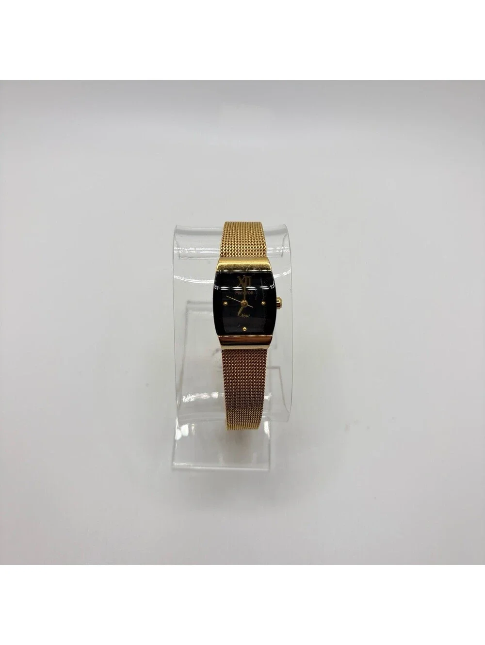 Armitron Women's 75/3532GP Two-Tone Dress Watch Gold & Black New Battery